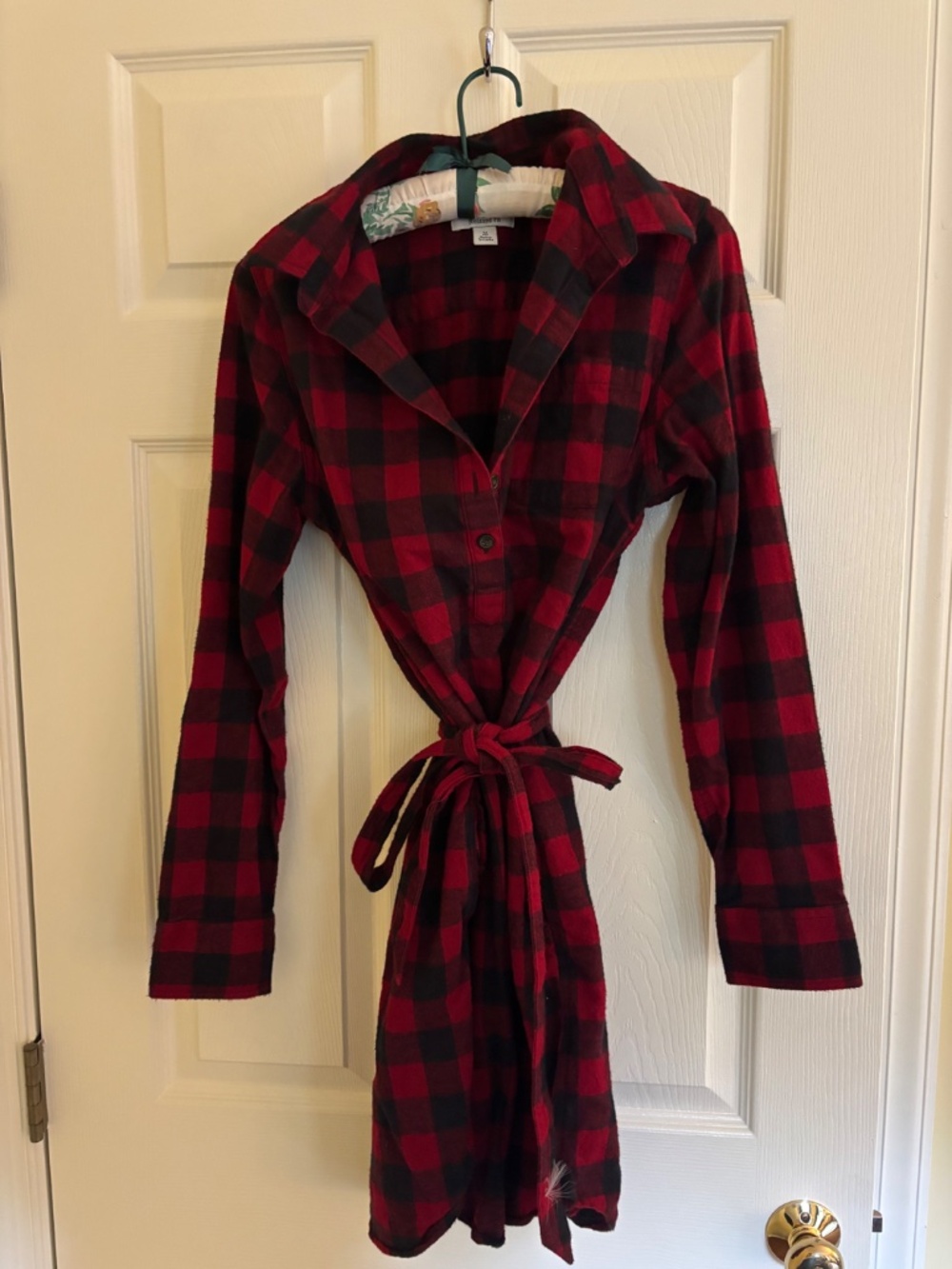 llbean flannel dress/tunic
